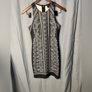 Greylin Black and White Mini Dress
